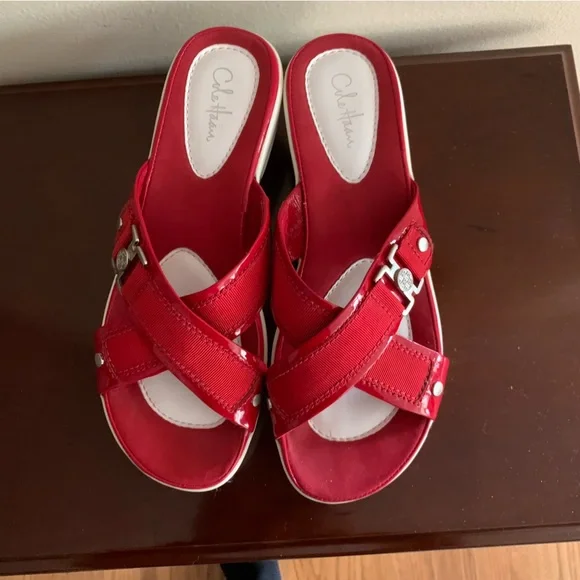 Cole haan nike air womens wedge sandals cheap